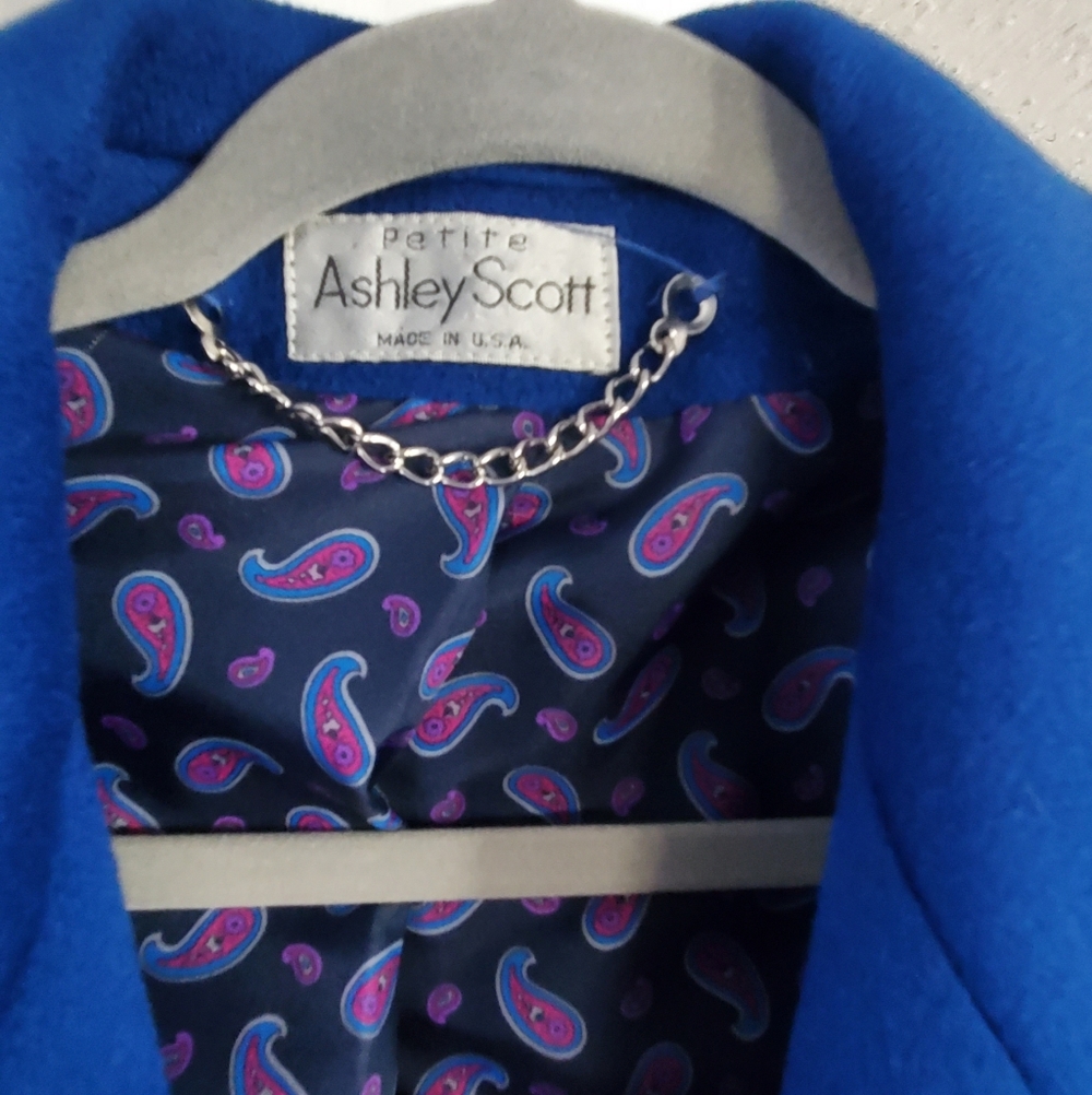 Ashley Scott Pure Wool Blue Coat. SP. - Picture 3 of 13